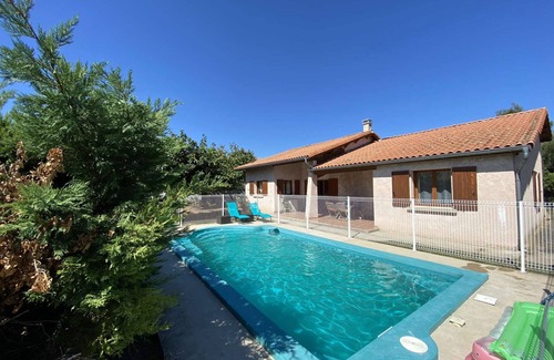 Mercurol-Veaunes House | Bright Detached House with Private Pool & Ocean View