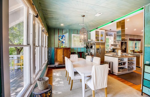 East Cesar Chavez House | Tranquil Central Retreat with Yard, Deck & Pool Amenities