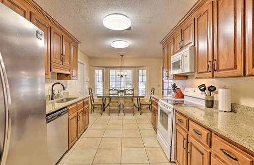 Dothan House | Serene Dothan Home with Fenced Yard and Cozy Fire Pit