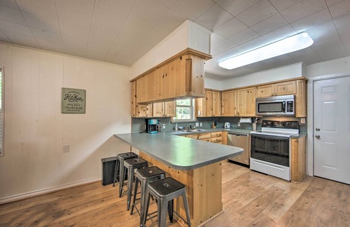 Hawkins House | Serene Lake Hawkins Home: Kayaks, Dock & Spa Amenities