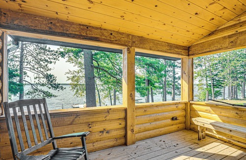 Conover Cabin | Serene Lakefront Cabin in Conover with Spa & Kitchen