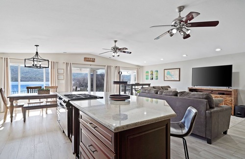 Clear Lake House | Lakefront Retreat: Game Room, Pool & Pedal Boats Await