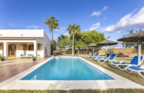 Es Palmer Villa | Tranquil Villa Ses Oliveres de Es Trenc with Pool & Ocean View