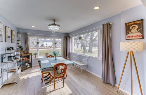 Manistee House | Relaxing Manistee Home with Patio Near Beautiful Beaches