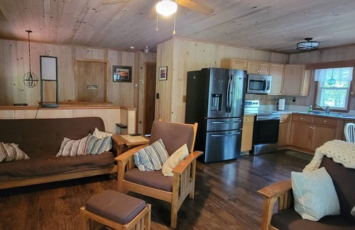 Mountain Rest House | Tranquil Mountain Lake Cabin with River Access & Pet Friendly