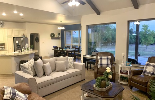 Boerne House | Tranquil Retreat Steps from Downtown Boerne with Spa Access