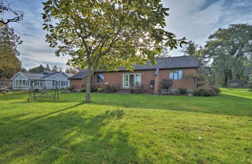West Branch House | Inviting Lake George House with BBQ and Fire Pit Retreat