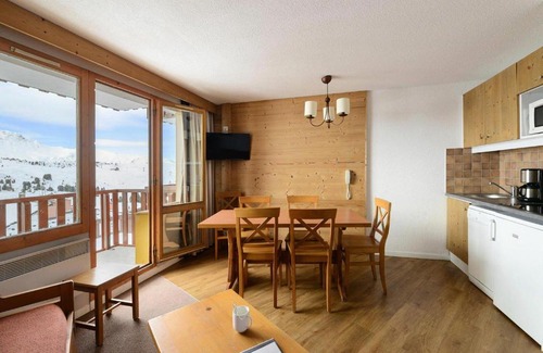 Belle Plagne Apartment | Family-Ready Résidence Andromede with Pet-Friendly Options