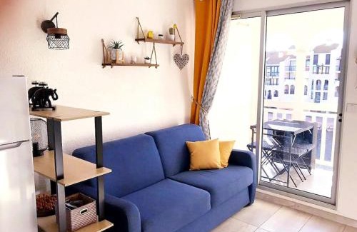 Le Barcares Apartment | Scenic Studio at Résidence Pointe Vermeille with Pool Access