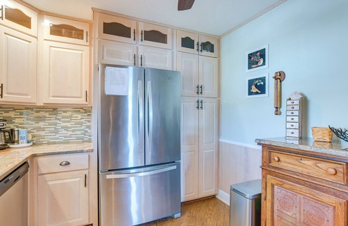Ingles House | Scenic Lakefront Retreat with Wraparound Deck and Spa