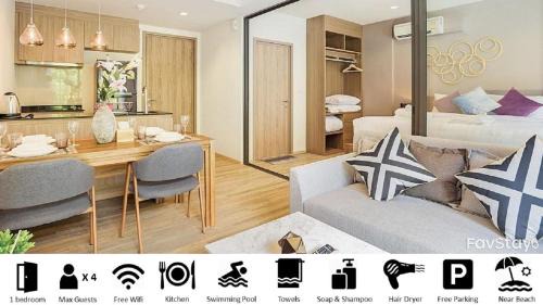 Cha-am Apartment | Relaxing Rain Cha-am Huahin: Beachfront Retreat Awaits
