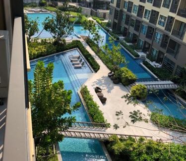 Cha-am Apartment | Relaxing Oceanfront 2-Bedroom at Rain Condo by Leelawadee