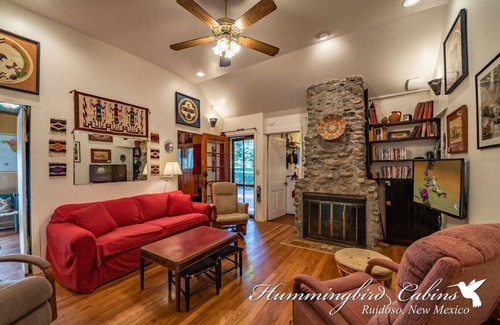 Ruidoso Cabin | Rainbow Oaks 'Free from Disturbance' a quiet haven on 3 acres and PET FRIENDLY