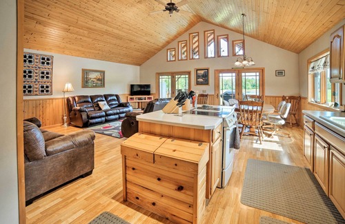 Rapid River Cabin | Serene Rapid River Log Cabin on 160 Scenic Acres