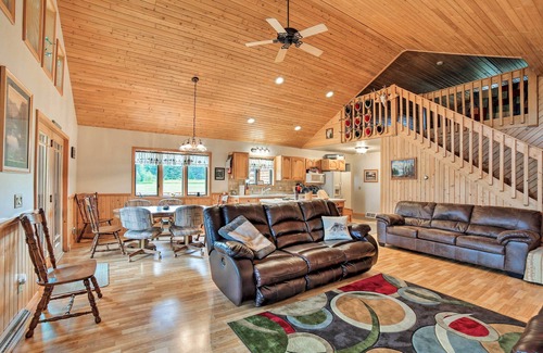 Rapid River Cabin | Serene Rapid River Log Cabin on 160 Scenic Acres