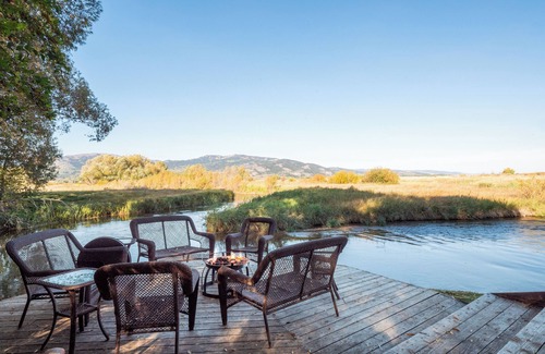 Victor House | Rare Teton Ranch: 400 protected acres, private creek, fishing, kayaking, birding