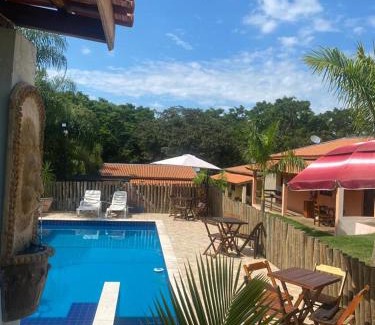Pardinho Cabin | Recanto da Serra: Oceanfront Retreat with Pool & Spa