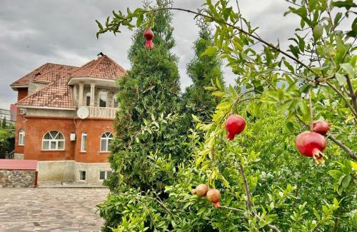 Getahovit Villa | Welcoming Red House: Family-Friendly Stay with Kitchen Access