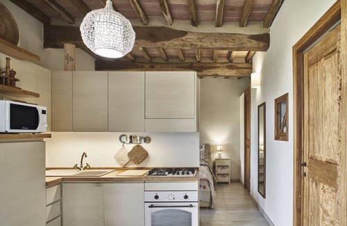 Monteroni d'Arbia Apartment | Elegant "Red Rose" Apartment with Pool View in Siena
