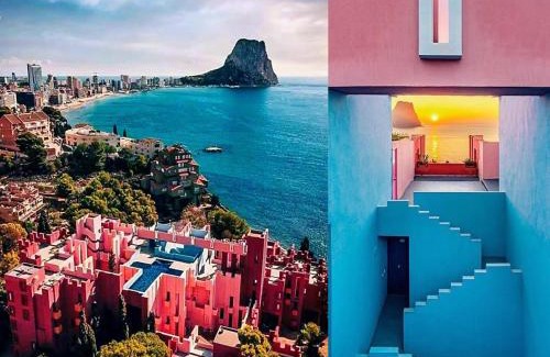 Calpe Apartment | Elegant Red Wall Suite with Pool & Pet-Friendly Options