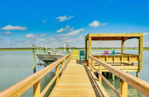Topsail Beach House | Reel Blessed Topsail Beach Home with Private Dock Awaits