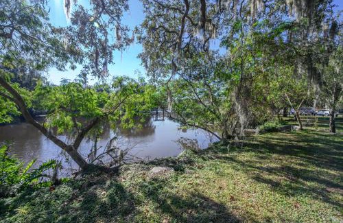 Bearss Plaza House | Relaxing Riverfront Retreat with Huge 24ft Swim Spa