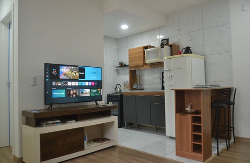 Centro Apartment | Family-Friendly Retreat in Pelotas with Pet Access