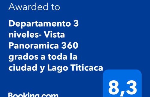 Lake Titicaca - Puno Apartment | Stunning 3-Level Apartment with Panoramic City and Lake Views