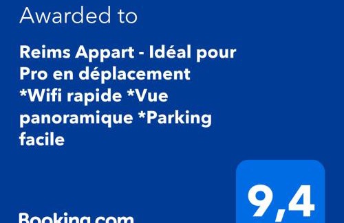 Roubaix Apartment | Modern Reims Appart: Ideal for Business with Panoramic Views