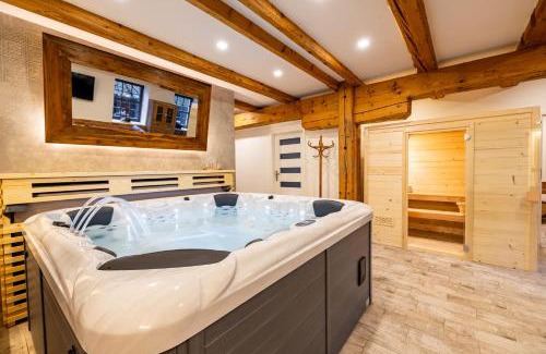 Nove Straseci Apartment | Relax at Mlejnici: Spa, Hot Tub & 9.7/10 Guest Rated