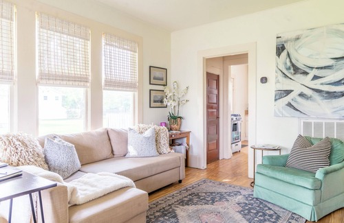 La Grange House | Prime Location Steps from Downtown Square: Family-Friendly Stay