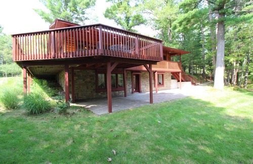 Grayling House | Discover Tranquil Log Cabin on Au Sable River Frontage