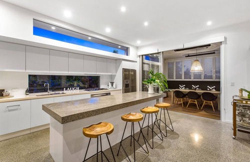 Kingscliff House | Idyllic Beach House Steps from the Shore with Ocean Views