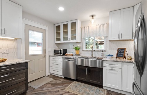 Tool House | Tranquil Lakefront Escape with Kayaks, Hot Tub & RV Hookup