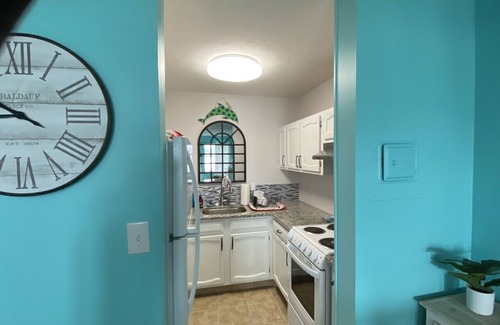 El Centro Beach Condo | Cozy Studio Steps from the Beach with Free Golf & Activities