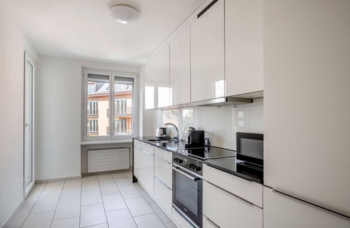 Sihlfeld Apartment | Inviting Wiedikon 2BR with Private W/D, Near Market