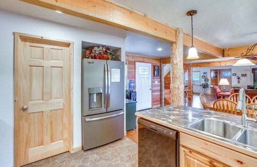 Elk City House | Idyllic Elk City Retreat with Decks & Mountain Views!