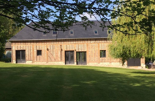 Tourville-en-Auge House | Experience the Renovated Norman Wine Press with Ocean Views