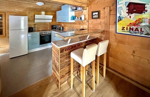 Zinal Ski Chalet | Elegant 1803 Chalet with Pool & Ocean Views - Rated 10/10