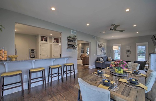 Vevay House | Inviting Renovated Craftsman House with Cozy Patio & Fire Pit