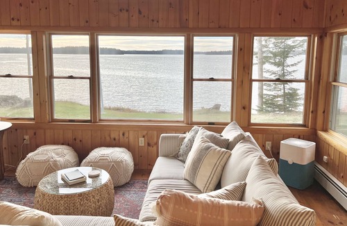 Milbridge Cottage | Renovated Oceanfront Cottage Steps from Acadia National Park