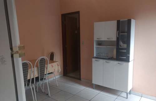Praia do Morro Apartment | Oceanfront Kitchen-1 Apartment Near Morro Guarapari Beach