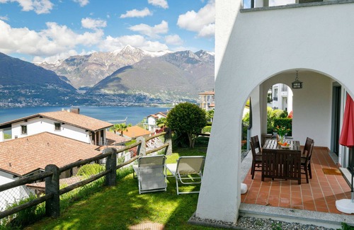 Piazzogna Apartment | Top-Rated Residence Miralago with Pool & Lake View