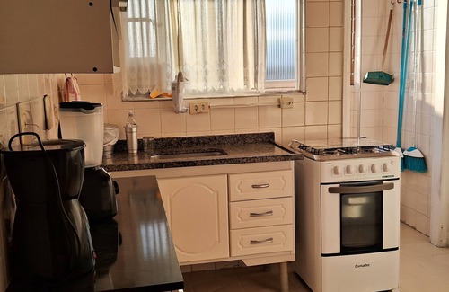 Sao Vicente Apartment | Beachfront Bliss: Gonzaguinha with Ocean View & Spa