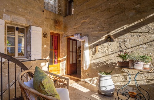 Montaren-et-Saint-Mediers House | Restored stone village house close to Uzes