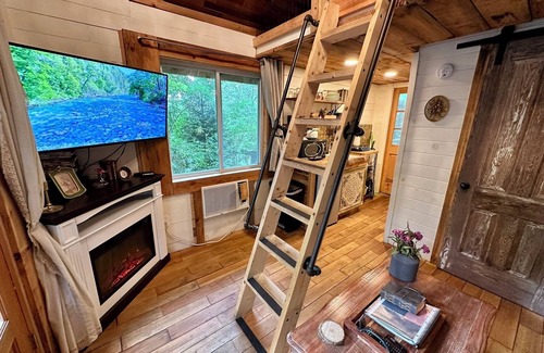 Foxfire Estates Cabin | Romantic Tiny Couples Cabin with Steam Sauna in Blue Ridge