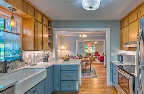 Mars Hill House | Charming 1930s Home with Spa, Steps from Town!
