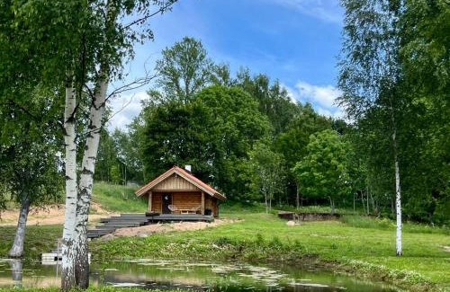 Sangaste Ski Chalet | Top-Rated Restu Forest Saunahouse: Pet and Child Friendly