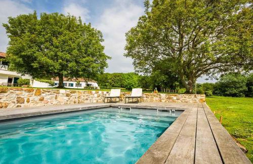 Arcangues Villa | Character-Filled Retreat with Pool, Fireplace & Garden