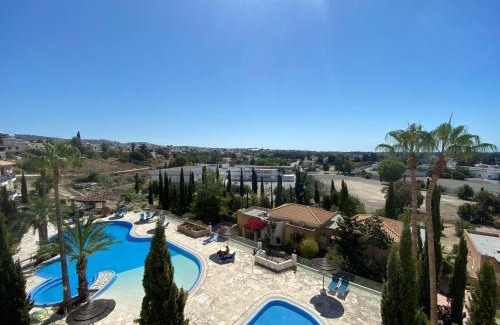 Geroskipou Apartment | Trendy 1BR Apartment with Pool & Balcony for Relaxation